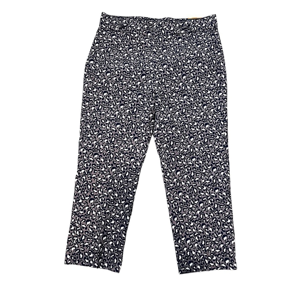 Rafaella Animal Print Stretch Capri Sz. 12 Comfort NEW WITH TAGS
